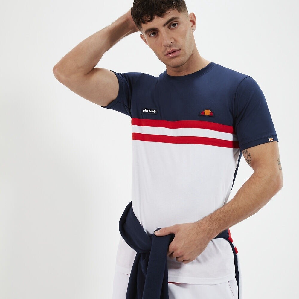 SHR08507 VENIRE ADULT TEE NAVY/RED/WHITE