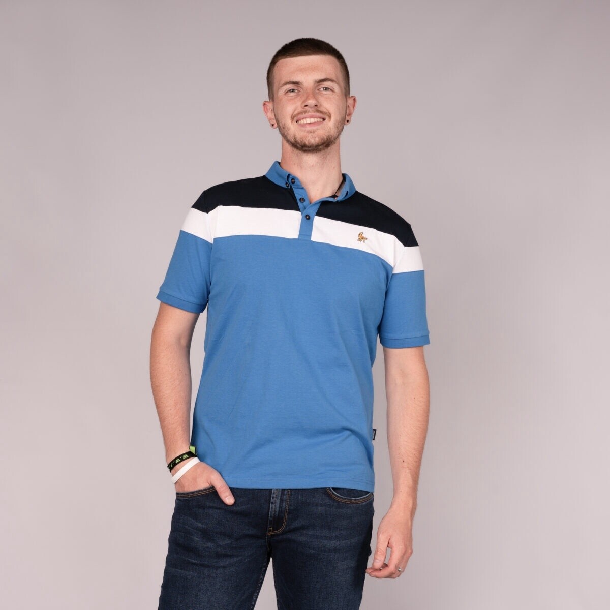 PEP PANEL POLO TOP ML211481 ROYAL/NAVY