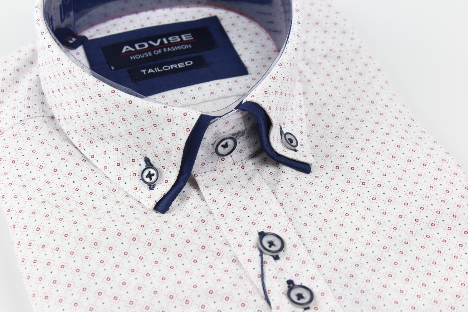 ADVISE DOUBLE COLLAR WH/BUR AD869