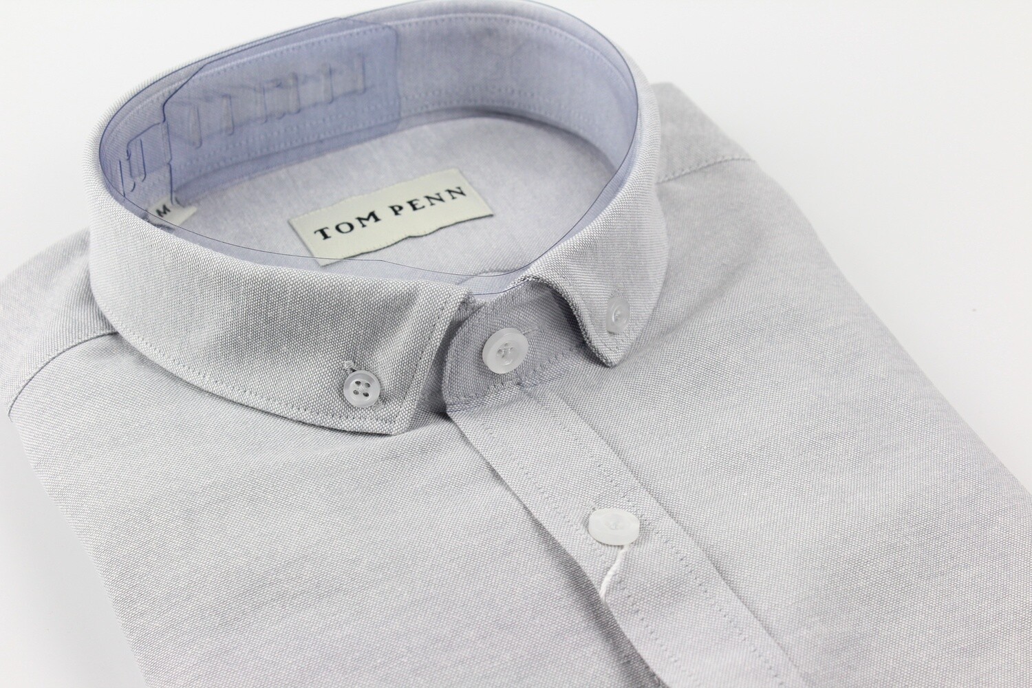 TOM PENN L/S SHIRT SILVER TP330