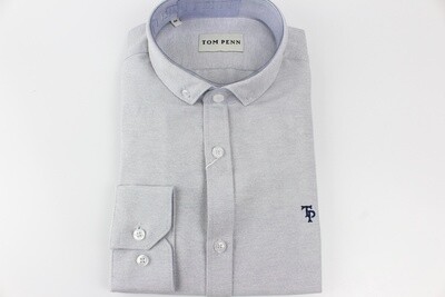 TOM PENN L/S SHIRT SILVER TP330