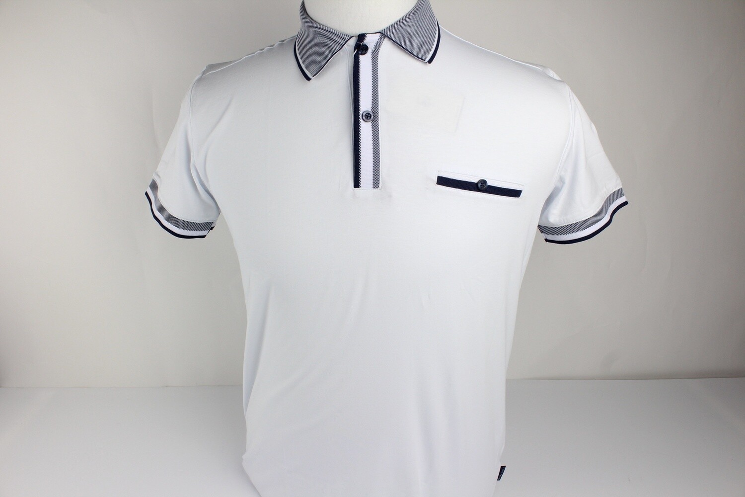 TOM PENN POLO WHITE TPP905