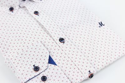 ML252237 CRAVE LS SHIRT WHITE/RED