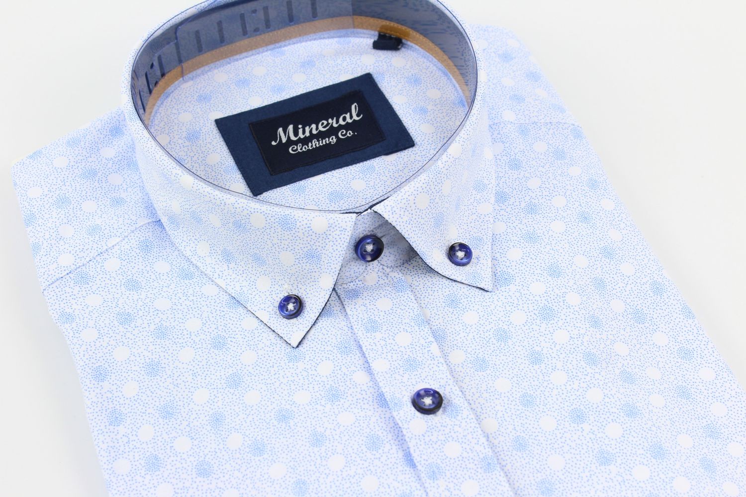 ML 273135 JAY SHORT SLEEVE SHIRT WHITE/BLUE