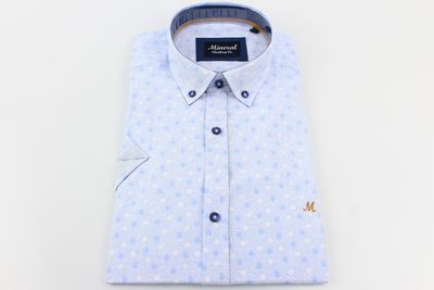 ML 273135 JAY SHORT SLEEVE SHIRT WHITE/BLUE