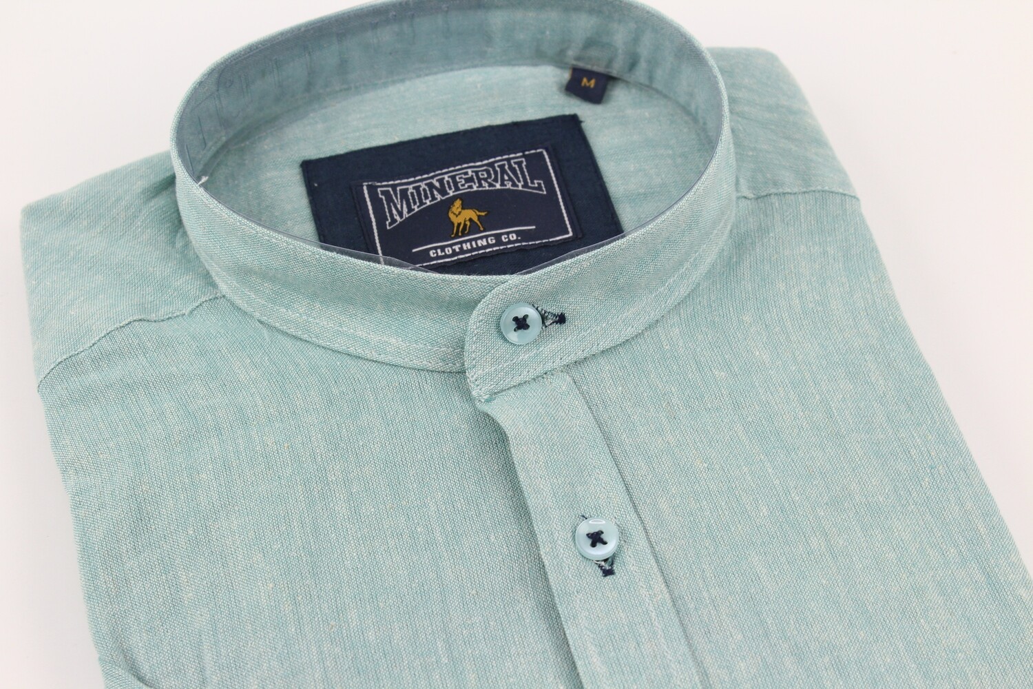 ML273140 OFFICIAL SS LINEN SHIRT CYAN
