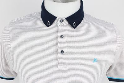 ML211505 RAXIS JAQUARD POLO OFF WHITE