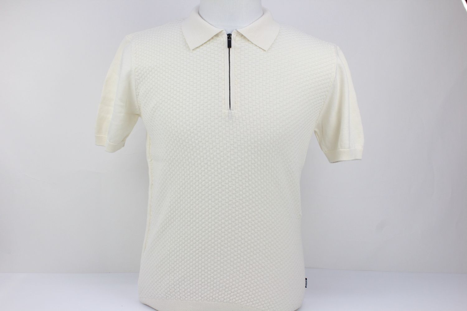 ML351468 LEXIS SHORT SLEEVE POLO KNIT CREAM