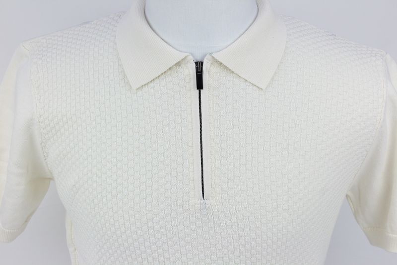 ML351468 LEXIS SHORT SLEEVE POLO KNIT CREAM
