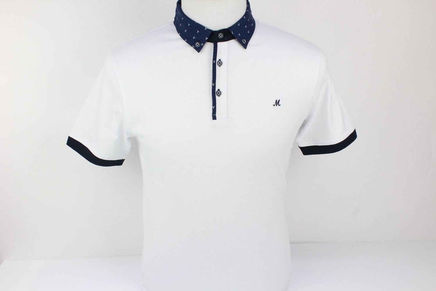 ML211501 CHAIN SS POLO WHITE