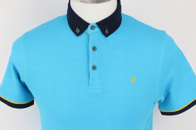 ML211505 RAXIS JAQUARD POLO TURQUOISE