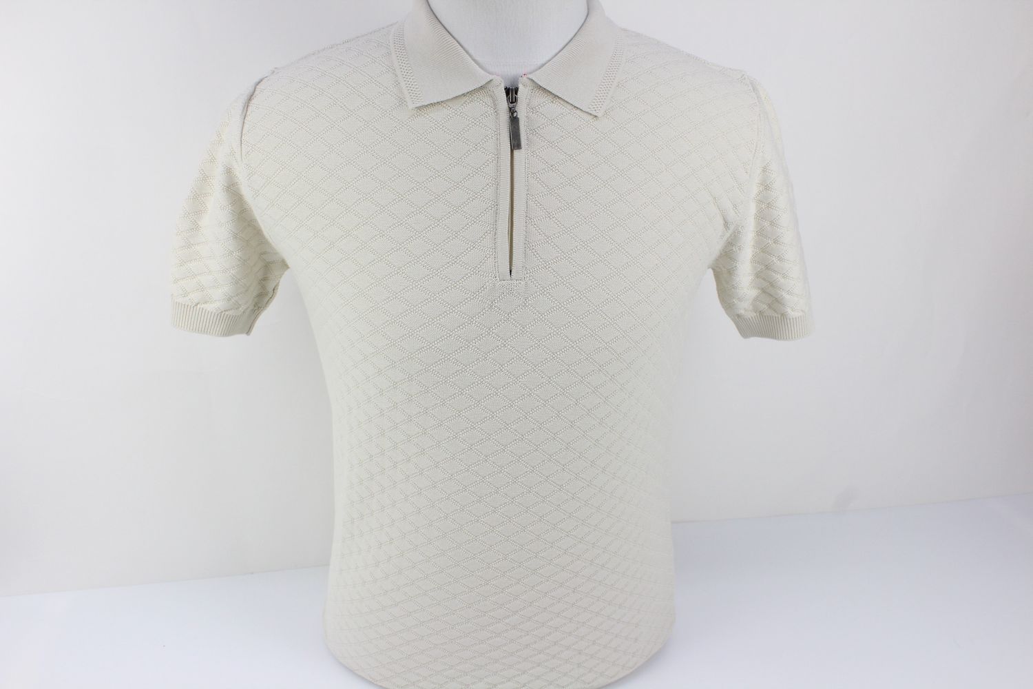 KW2845 GUIDE KNITWEAR 1/4 ZIP ECRU