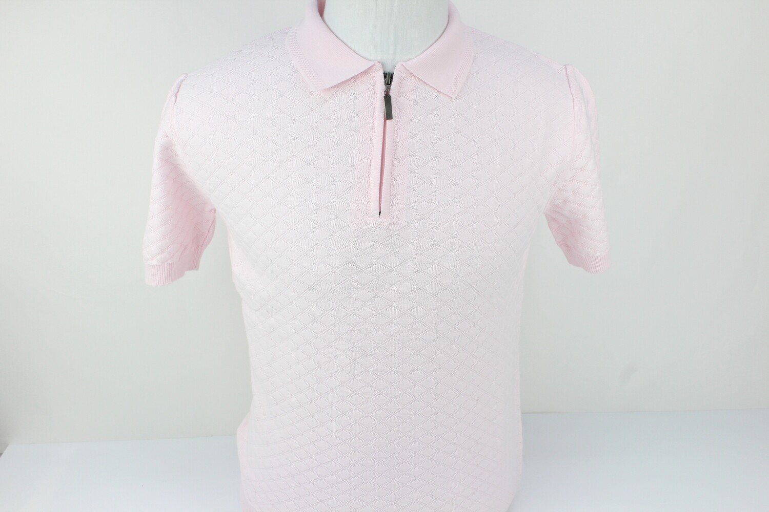 KW2845 GUIDE KNITWEAR 1/4 ZIP PINK