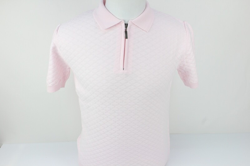 KW2845 GUIDE KNITWEAR 1/4 ZIP PINK