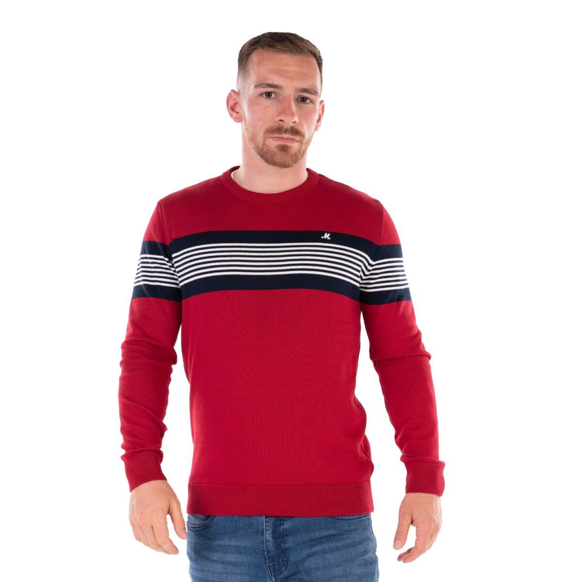 HARRISON CREW KNIT ML351466 CHERRY
