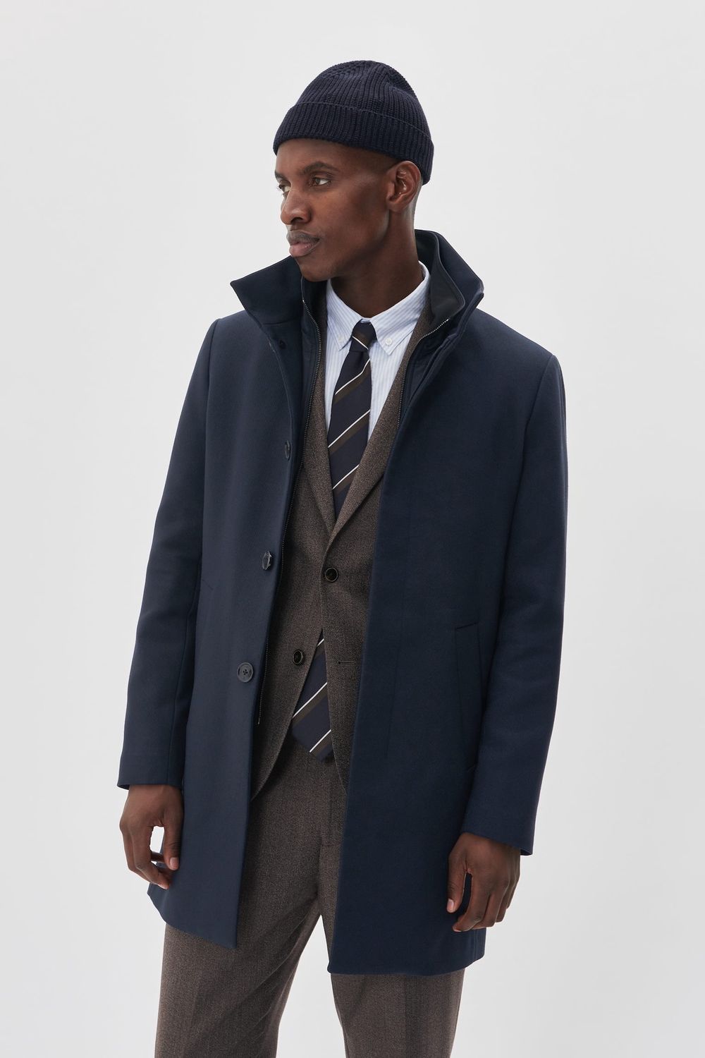 MAHARVEY N OVERCOAT 30206868 194011 DARK NAVY