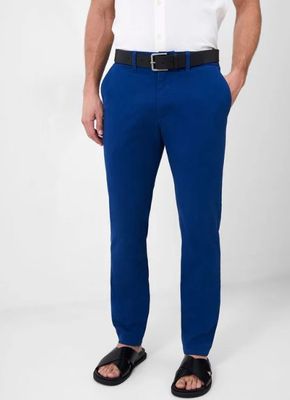 54DZF FRENCH CONNECTION STRETCH CHINO TROUSERS NAVY