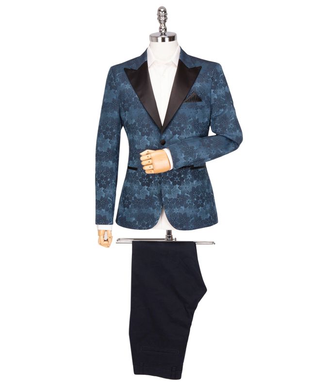FJK1088 FABIO FRATELLI TUX JACKET TEAL