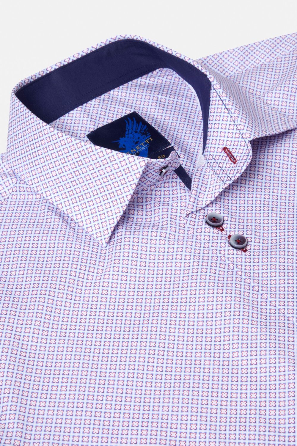 BENETTI BAKER CASUAL LS SHIRT RED