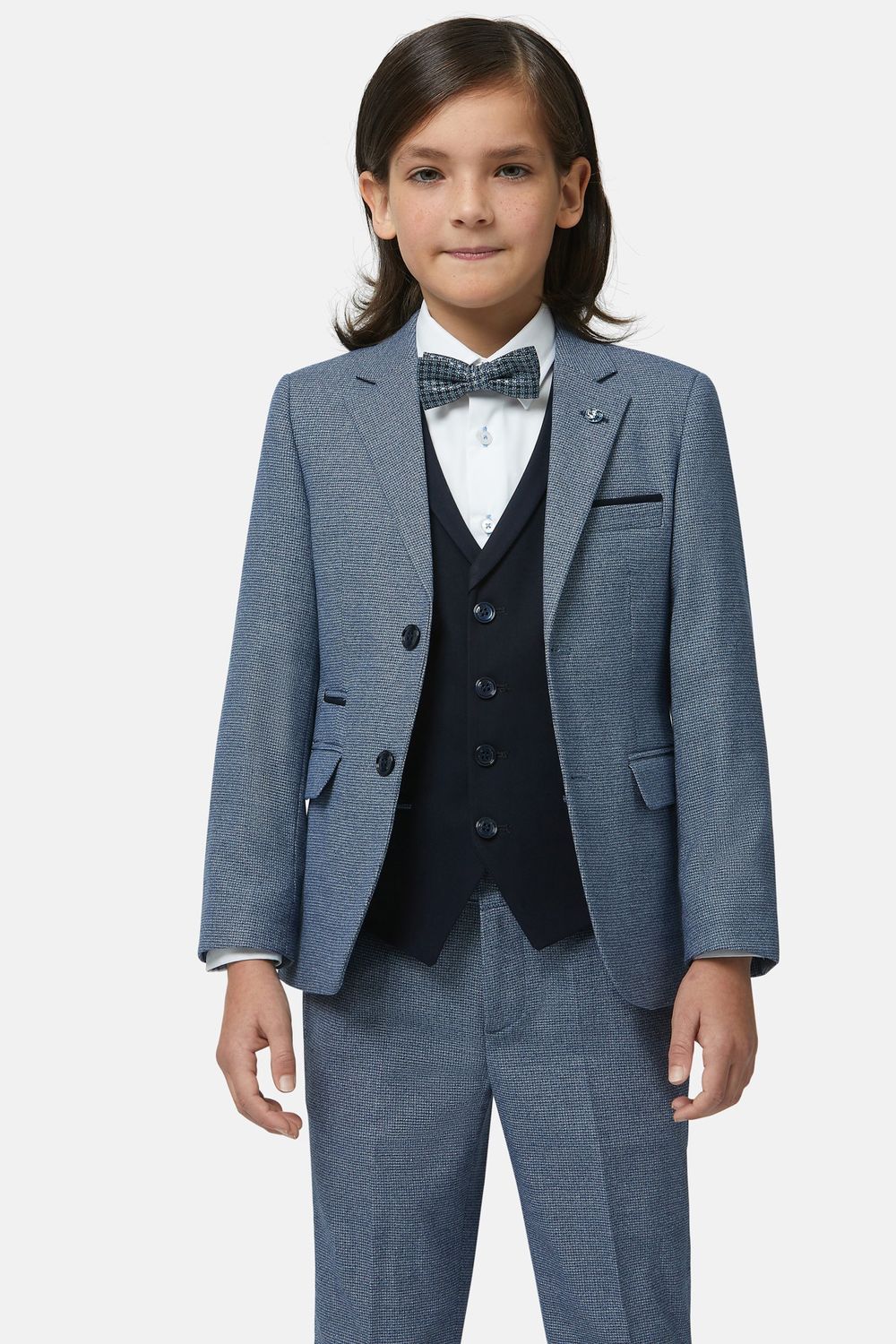 BOYS PRAGUE SUIT 3PC SMOKE