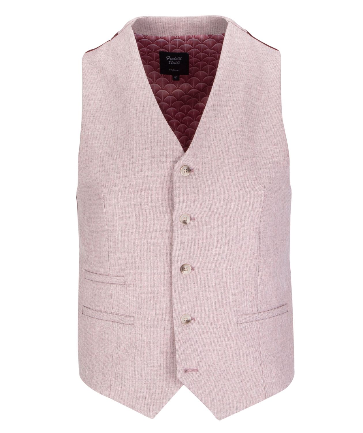 FWC1089 MARIO FRATELLI WAISTCOAT PINK