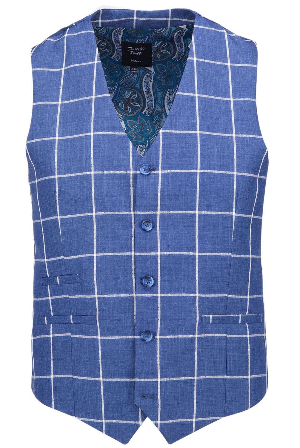 FRATELLI UNITI WAISTCOAT 1073 BLUE