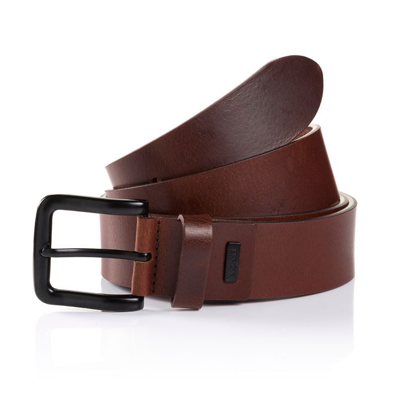 06310 0047 GENOVA LEATHER BELT 35MM 6000 BROWN SOLID