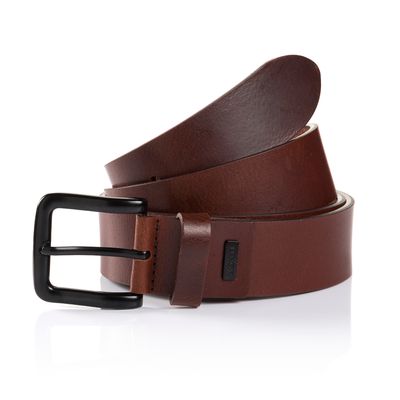 06310 0047 GENOVA LEATHER BELT 35MM 6000 BROWN SOLID