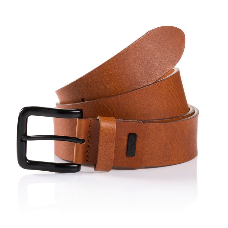 06310 0047 GENOVA LEATHER BELT 35MM  6700 LIGHT BROWN