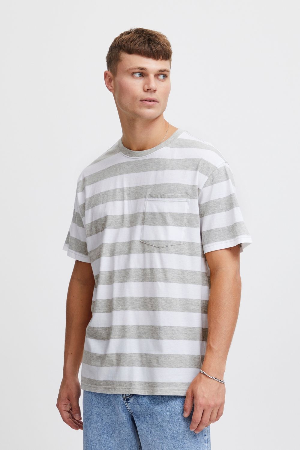 21108145 SDIKO TEE 1541011 LIGHT GREY MELANGE
