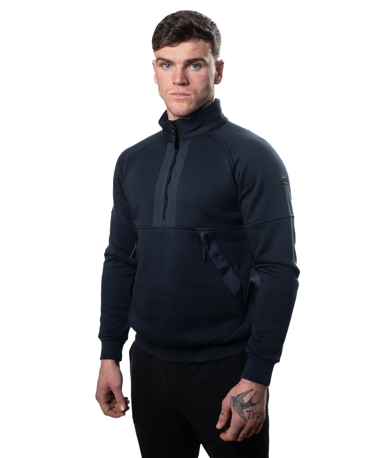 SERIE 605 1/4 ZIP NAVE