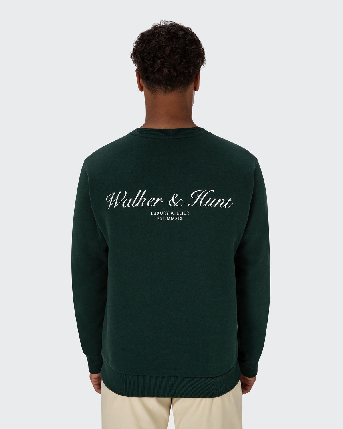 WALKER &amp; HUNT ATELIER SWEATSHIRT RACING GREEN