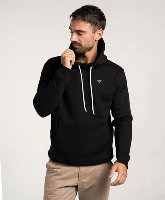 BLACK UNDERSTATED HOODY BLACK
