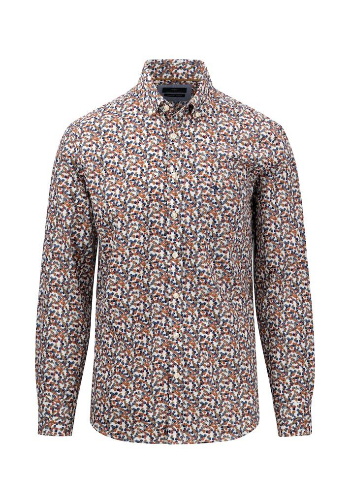 1312 8050FYNCH HATTON SHIRT COL 361 COMBI PRINTS OEIENT RED