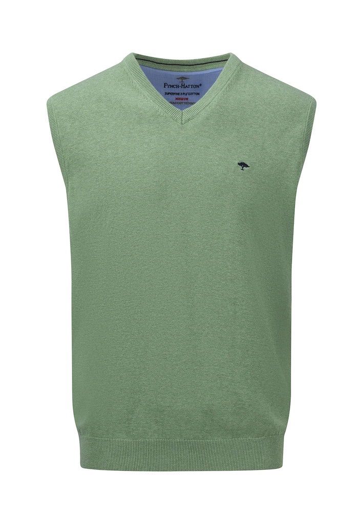 1313 214 FYNCH HATTON SLIPOVER KNITWEAR 700 SPRING GREEN