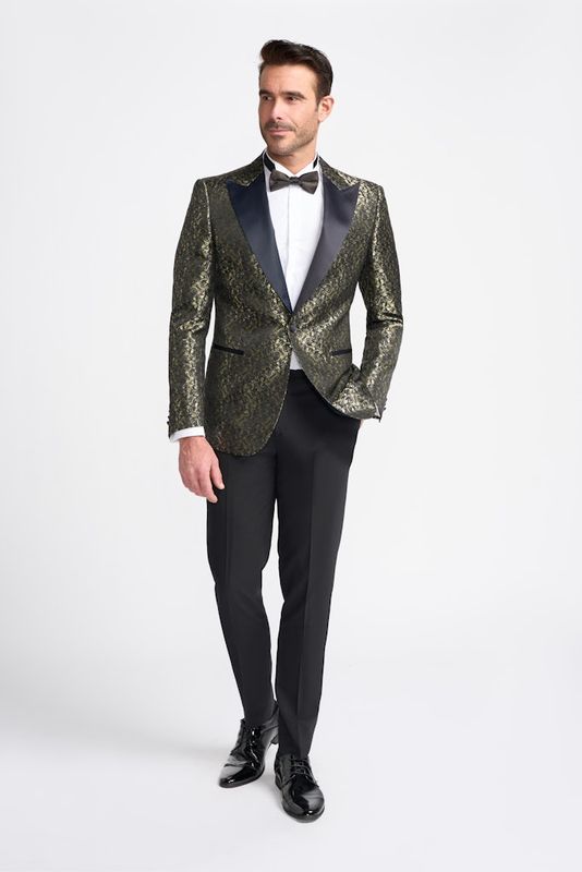 CAVANI TOROS GOLD BLAZER