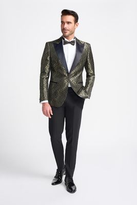 CAVANI TOROS GOLD BLAZER