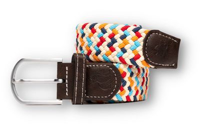 SWOLE PANDA SP RWB 29 MULTI COLOUR ZIGZAG WOVEN BELT