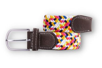 SWOLE PANDA SP RWB 54 VERSICOLOURED ZIGZAG WOVEN BELT