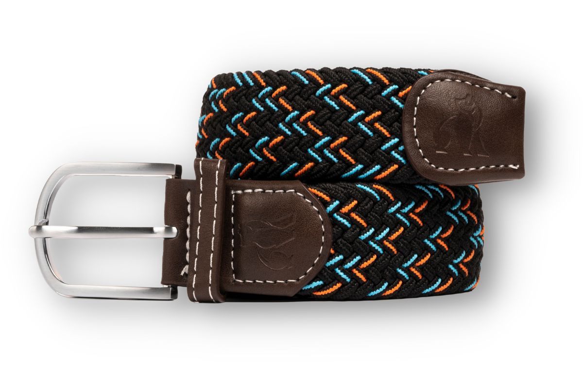 SWOLE PANDA SP RWB 22 NAVY/RED AND BLUE SPOT WOVEN BELT