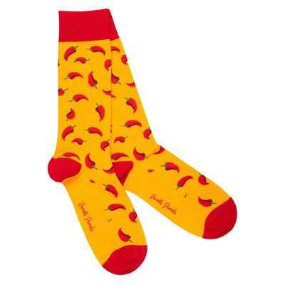SWOLE PANDA SP385 L RED CHILLI SOCKS