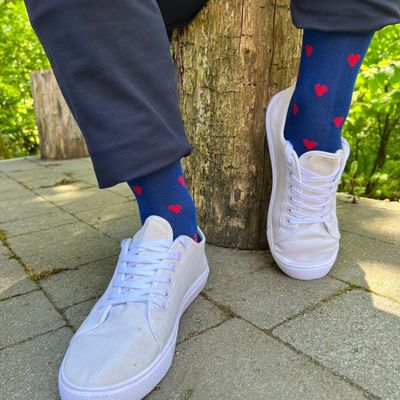 SWOLE PANDA SP394 HEART SOCKS