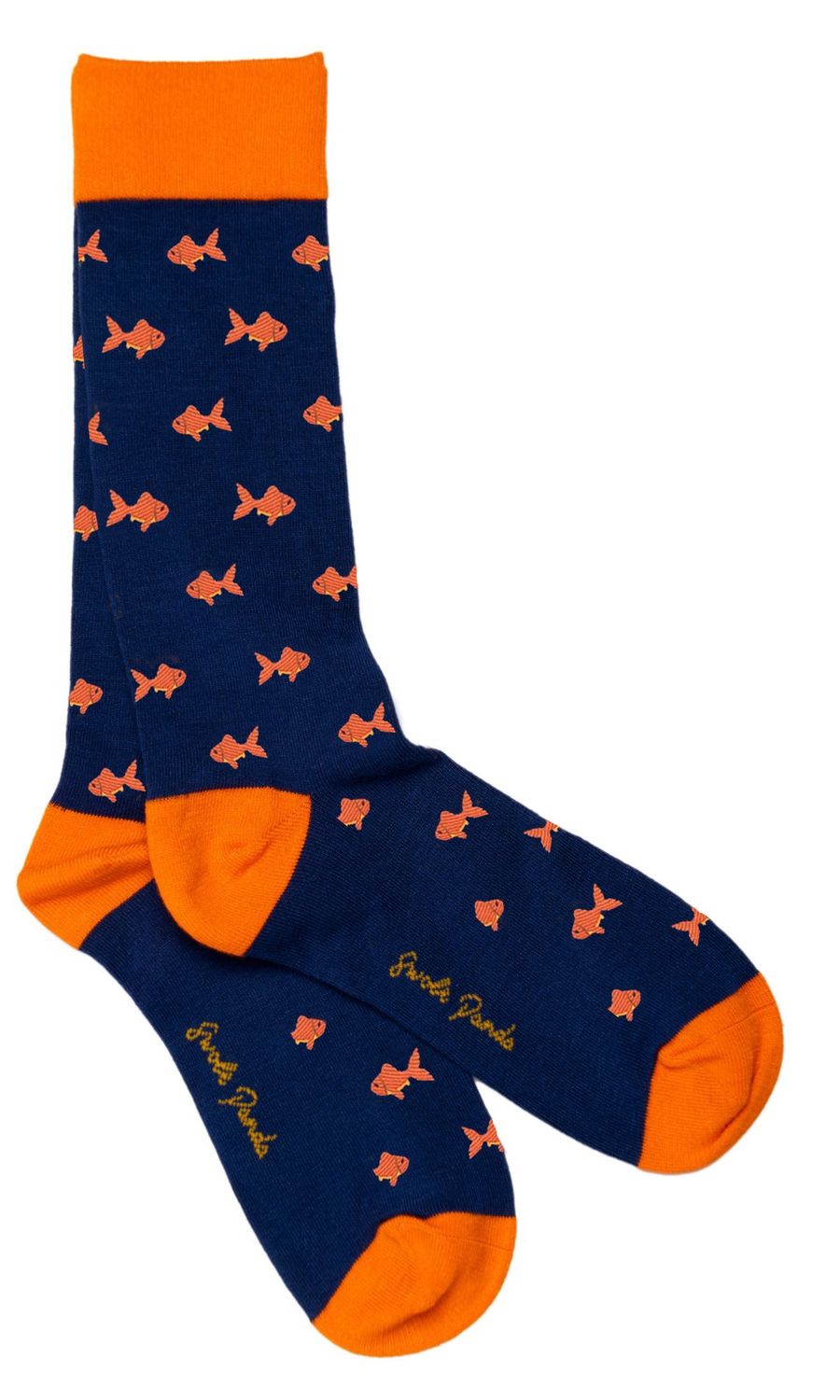 SWOLE PANDA  SP421 L  GOLD FISH SOCKS