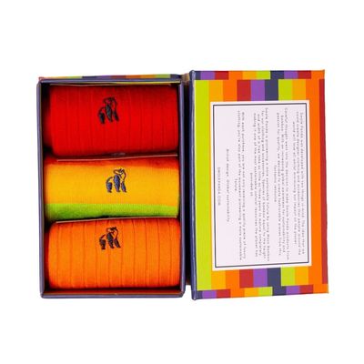 SWOLE PANDA SP028 3 19 L PRIDE GIFT BOX 3 PAIR SOCKS
