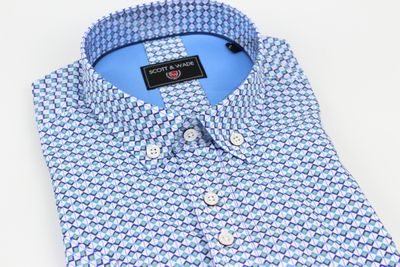 SWSS5366 HOUR SS SHIRT BLUE/SAGE