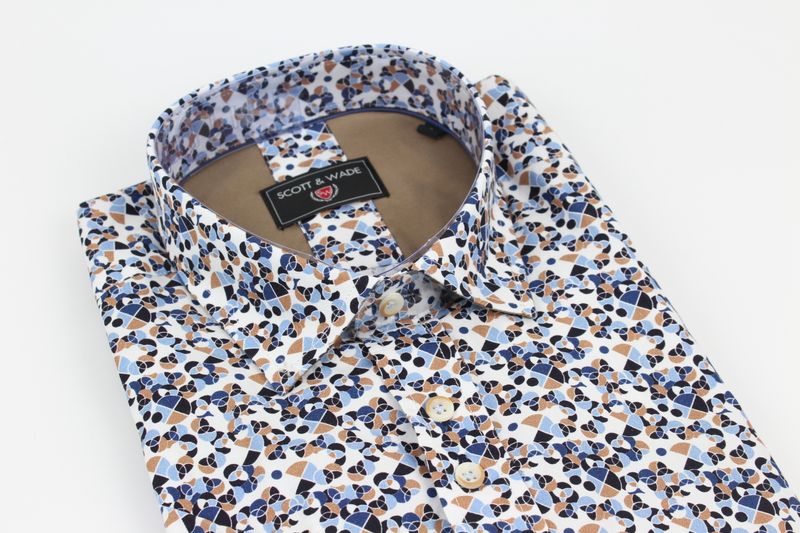 SWSS5355 FLIGHT SS SHIRT WHITE/TAN
