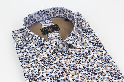 SWSS5355 FLIGHT SS SHIRT WHITE/TAN