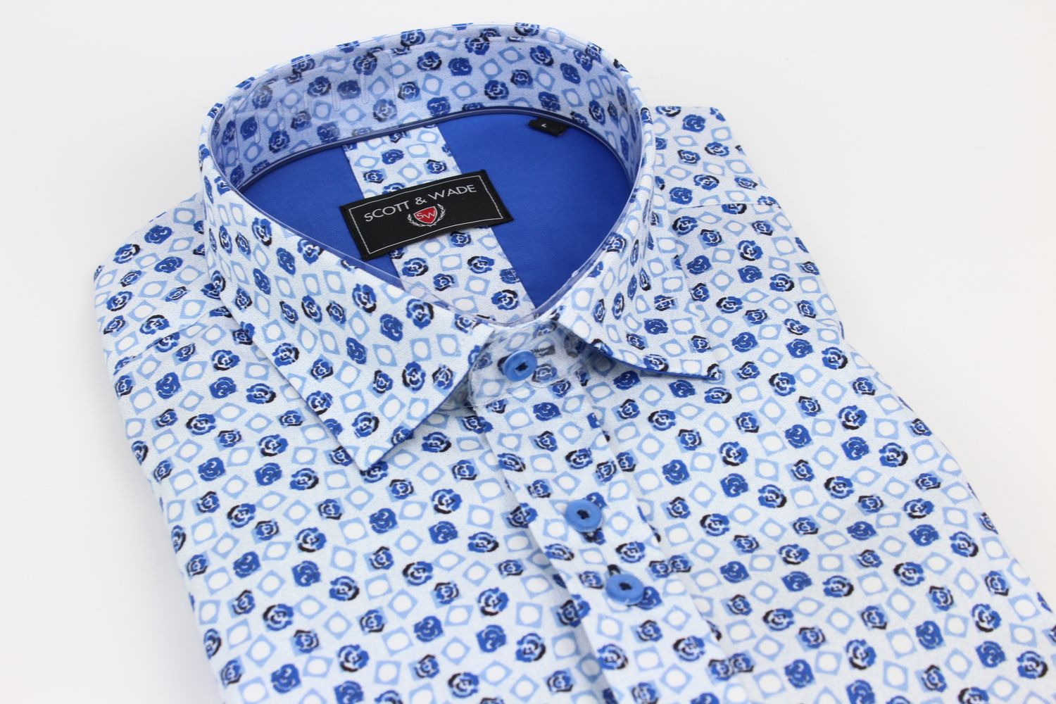 SWLS5351 LAVA LS SHIRT WHITE/BLUE