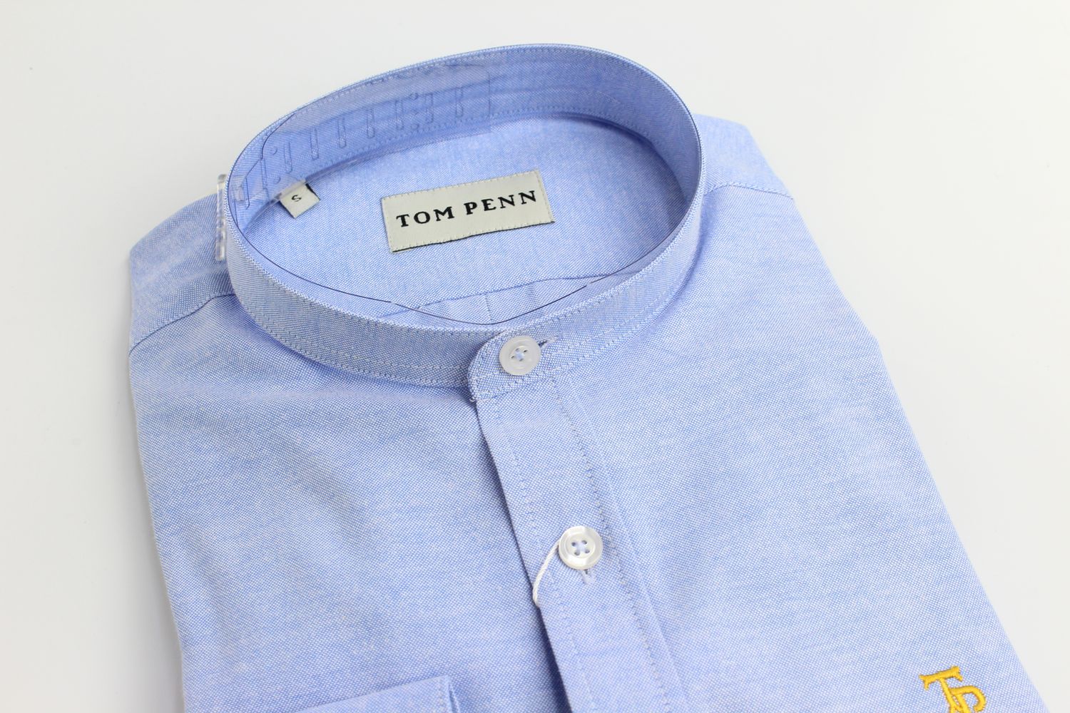 TOM PENN GRANDAD SHIRT 827 BLUE