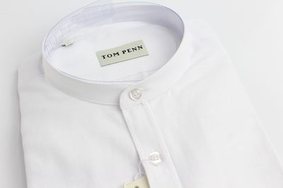 TOM PENN GRANDAD SHIRT 827 WHITE